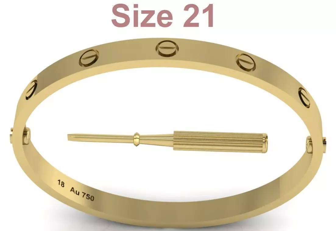 Love Bracelet Size 21 3D print model_0