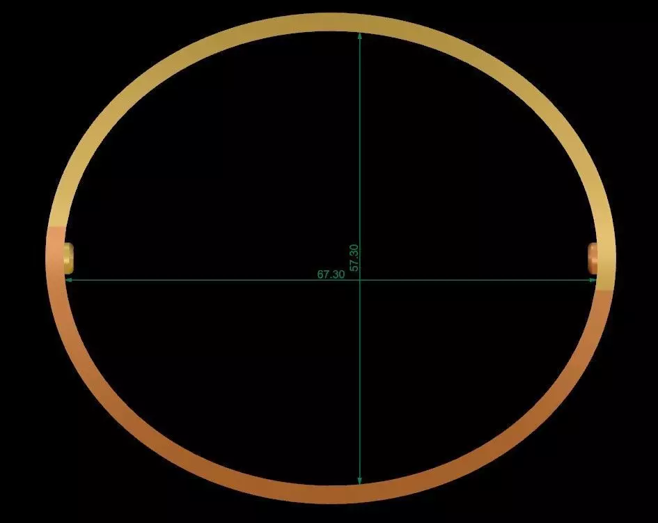 Love Bracelet Size 21 3D print model_7