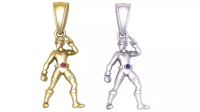 men pendant 3d printable model 