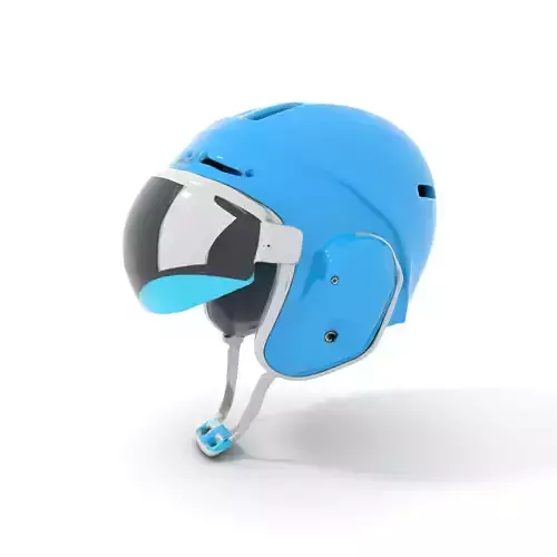 Sky Blue Helmet model pack Low-poly 3D model