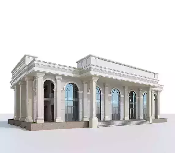 Classic Villa 3D Model  3ds Max  