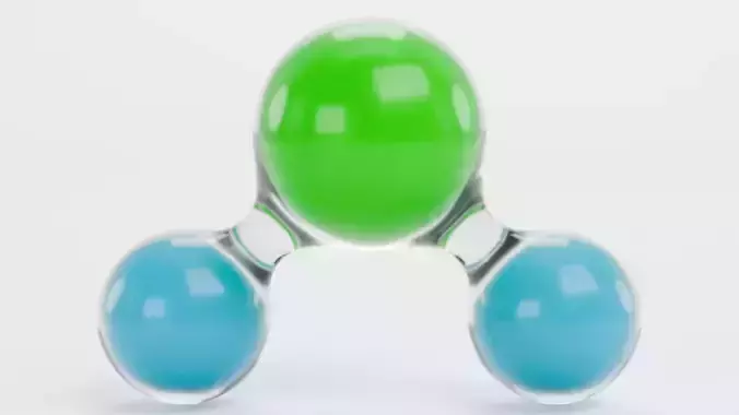 Water Molecule H2O - Dihydrogen Monoxide 