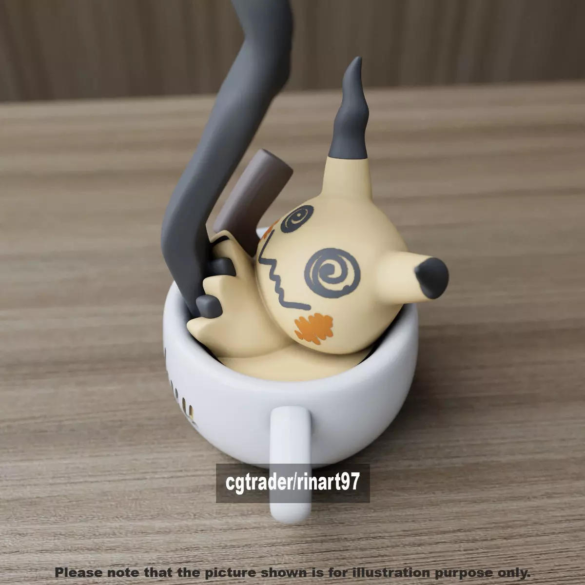 Mimikyu chill cup 3D print model_2