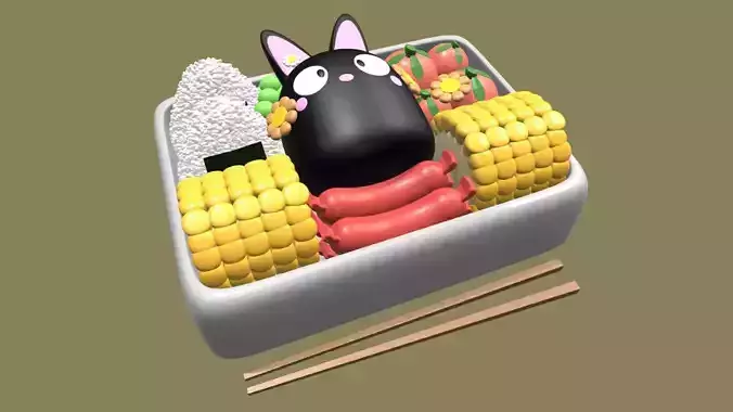 Lowpoly Cute Bento
