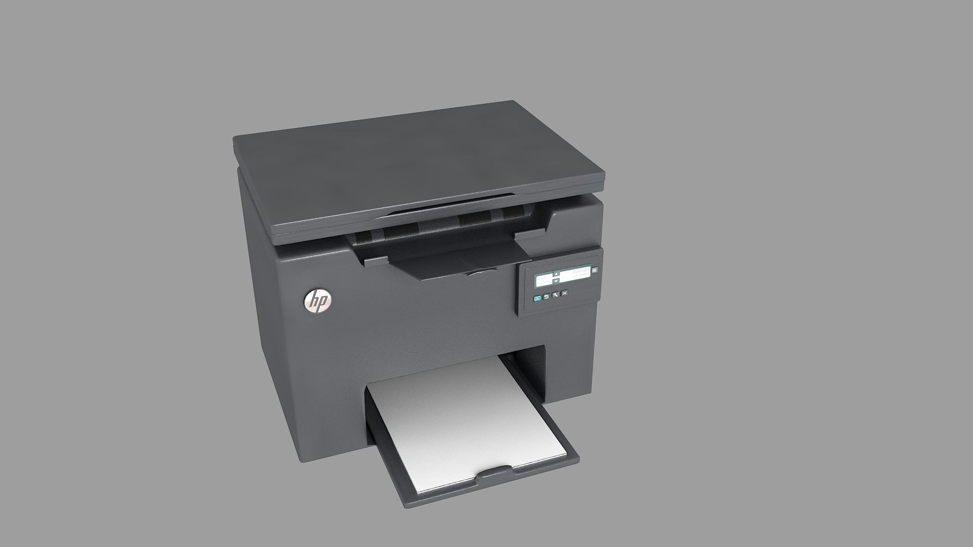 Hp LaserJet Pro MFP  Low-poly 3D model_3
