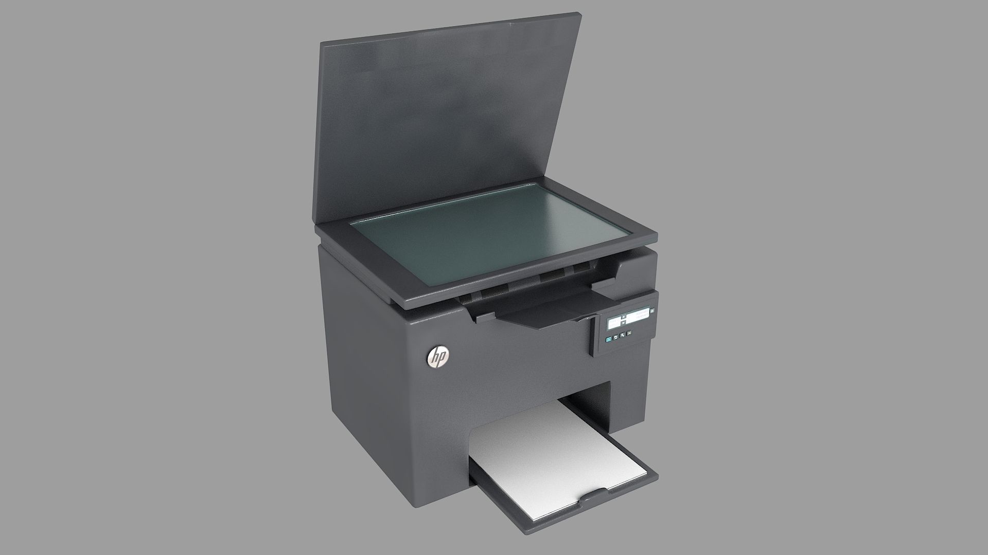 Hp LaserJet Pro MFP  Low-poly 3D model_2