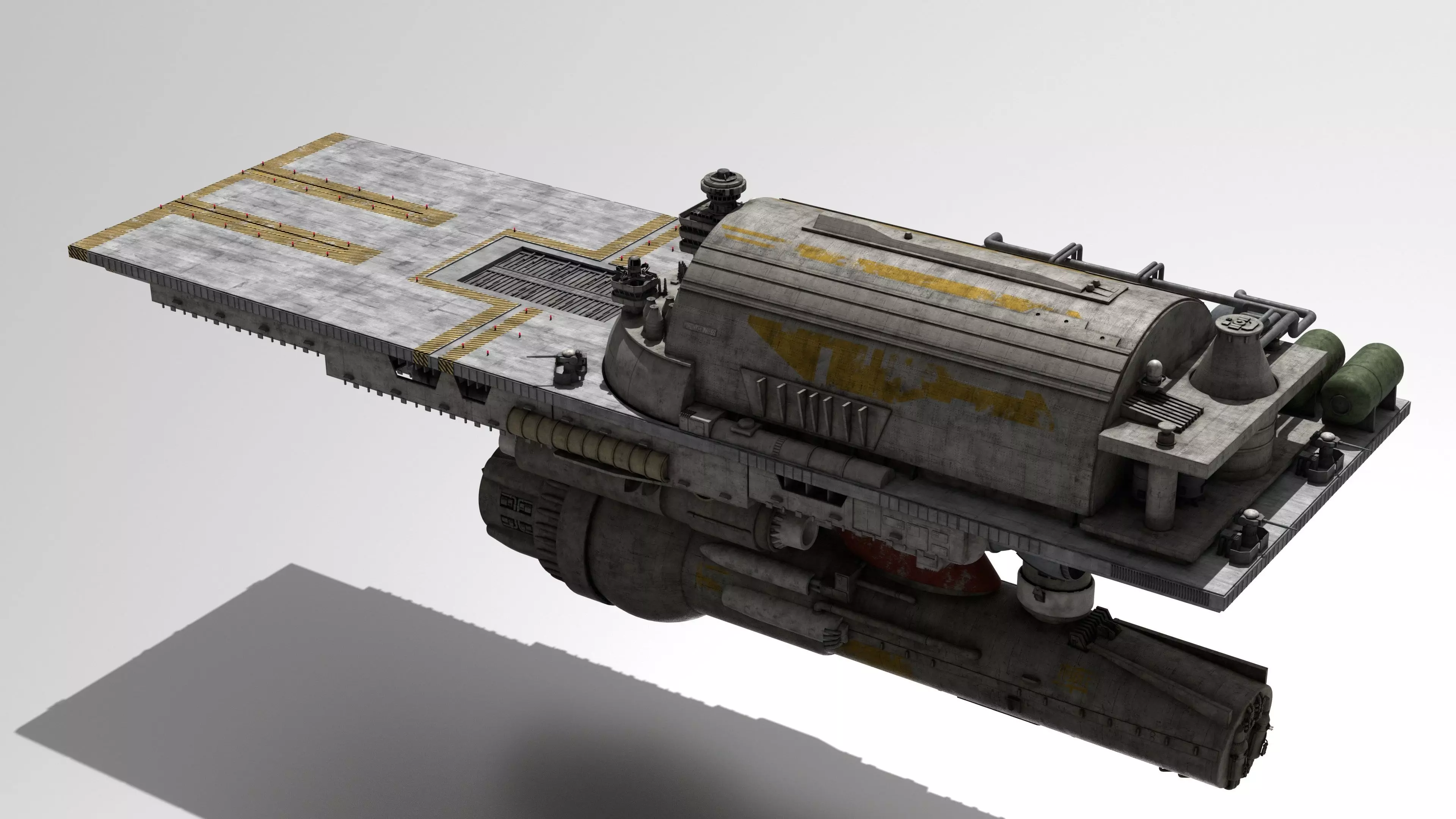 Battlestar Galactica - Flattop 3D model_10