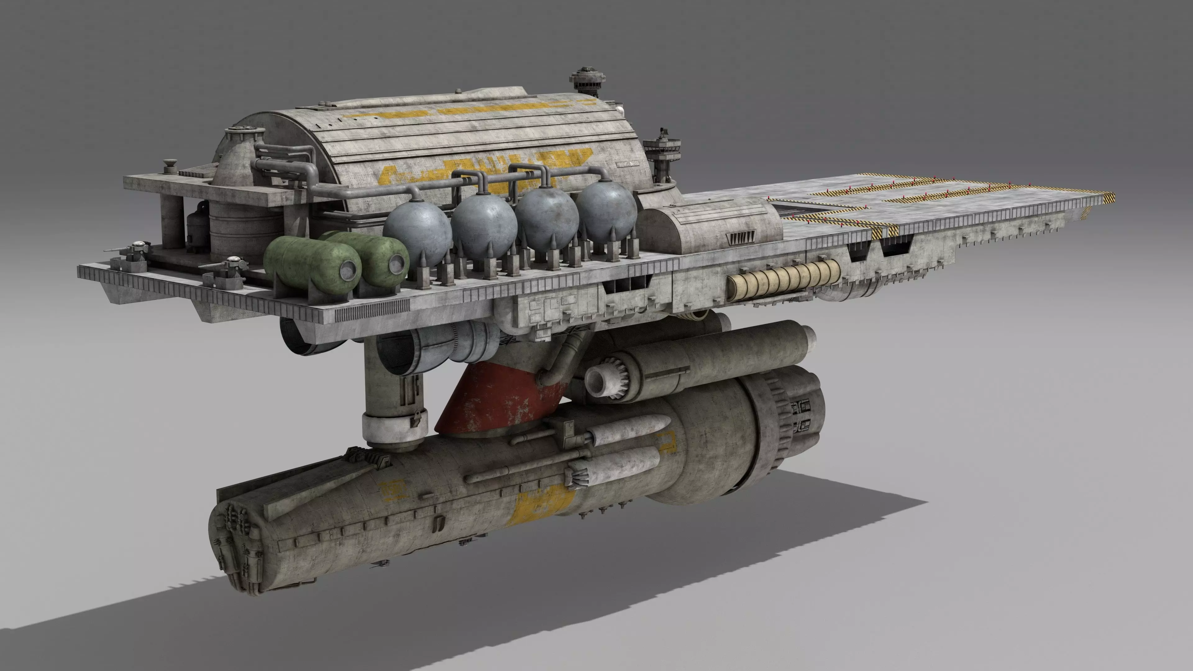 Battlestar Galactica - Flattop 3D model_2