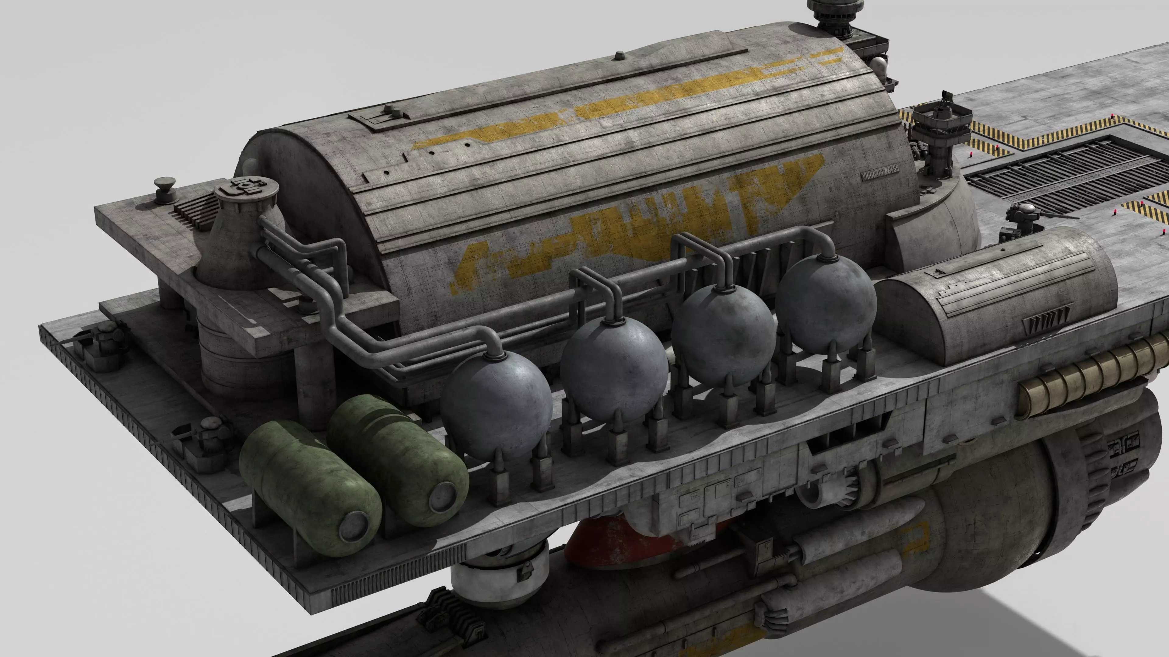 Battlestar Galactica - Flattop 3D model_15