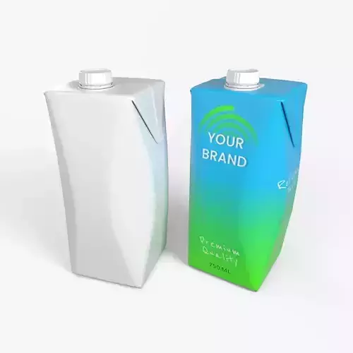 Beverage Carton 750 ml- Customizable Prism Drink Box