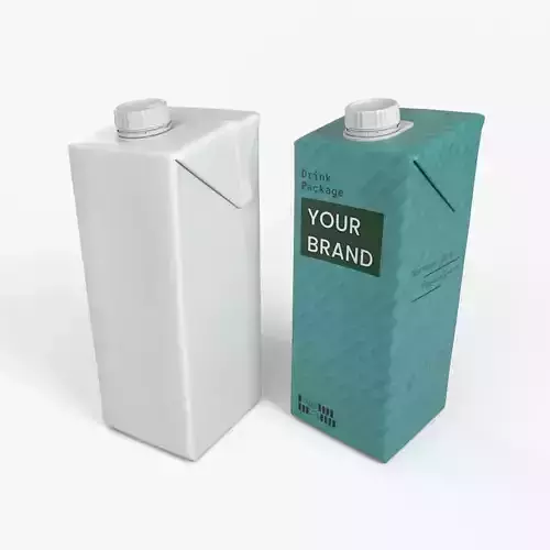 Beverage Carton 500 ml- Customizable Tilt-Edge Drink Box