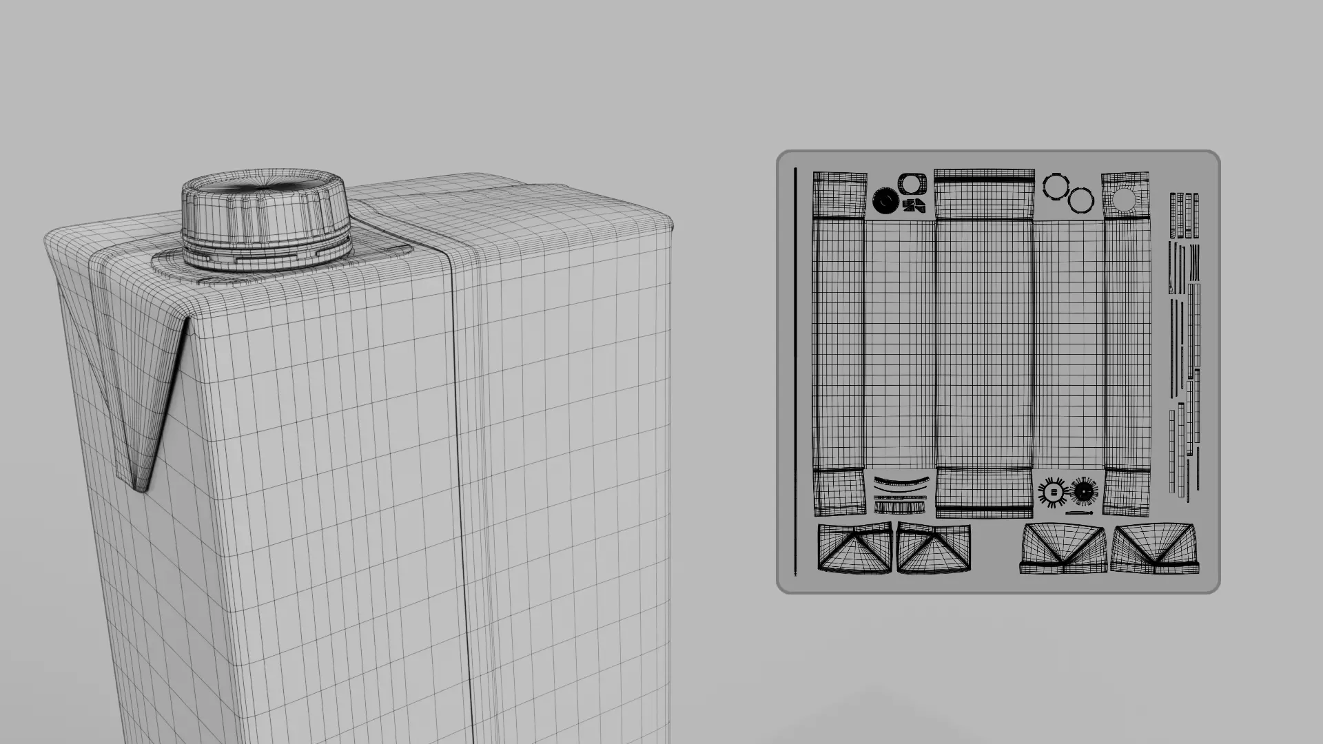 Beverage Carton 500 ml - Customizable Drink Box 3D model_23