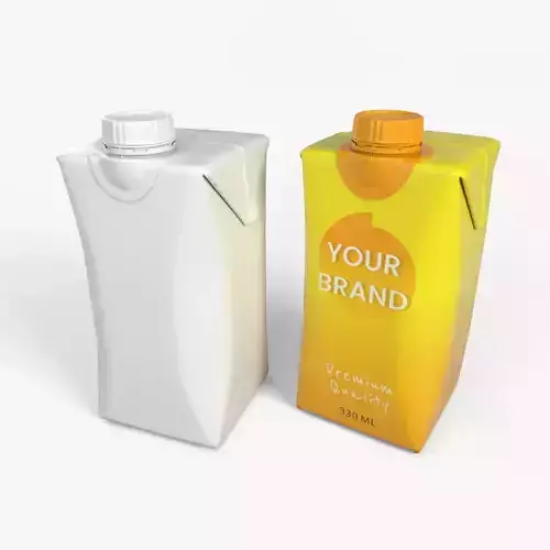 Beverage Carton 330 ml- Customizable Prism Drink Box