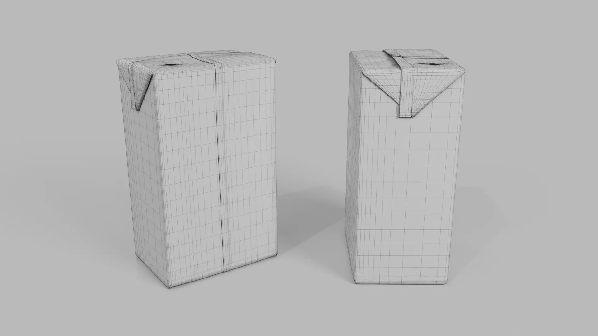 Beverage Carton 330 ml - Customizable Drink Box 3D model_17