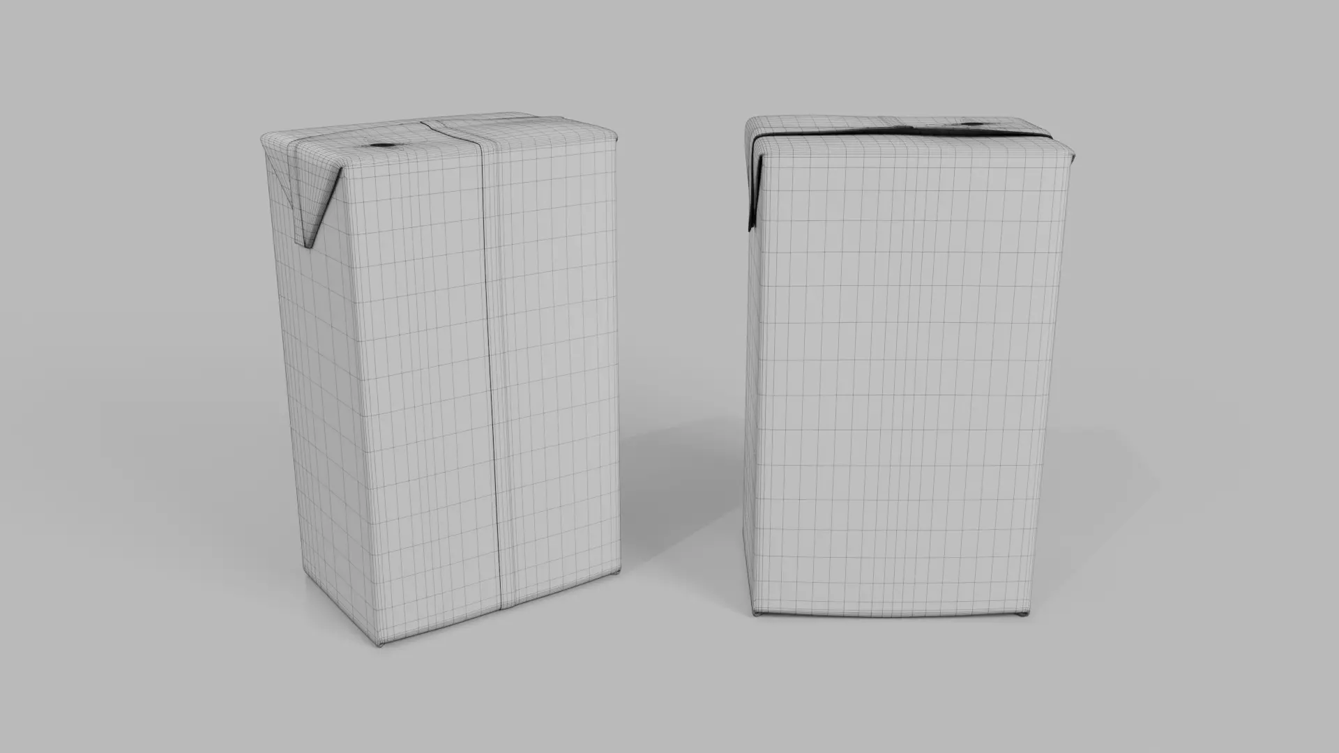 Beverage Carton 330 ml - Customizable Drink Box 3D model_18