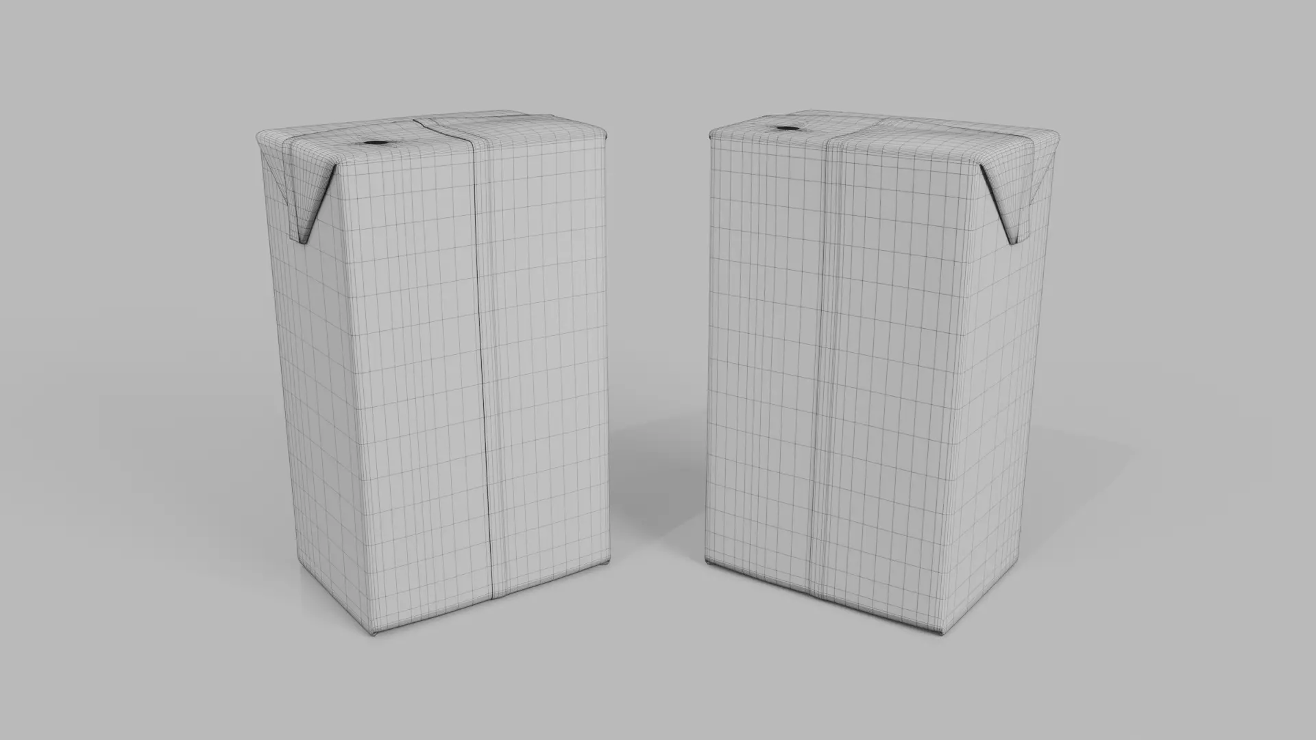 Beverage Carton 330 ml - Customizable Drink Box 3D model_16