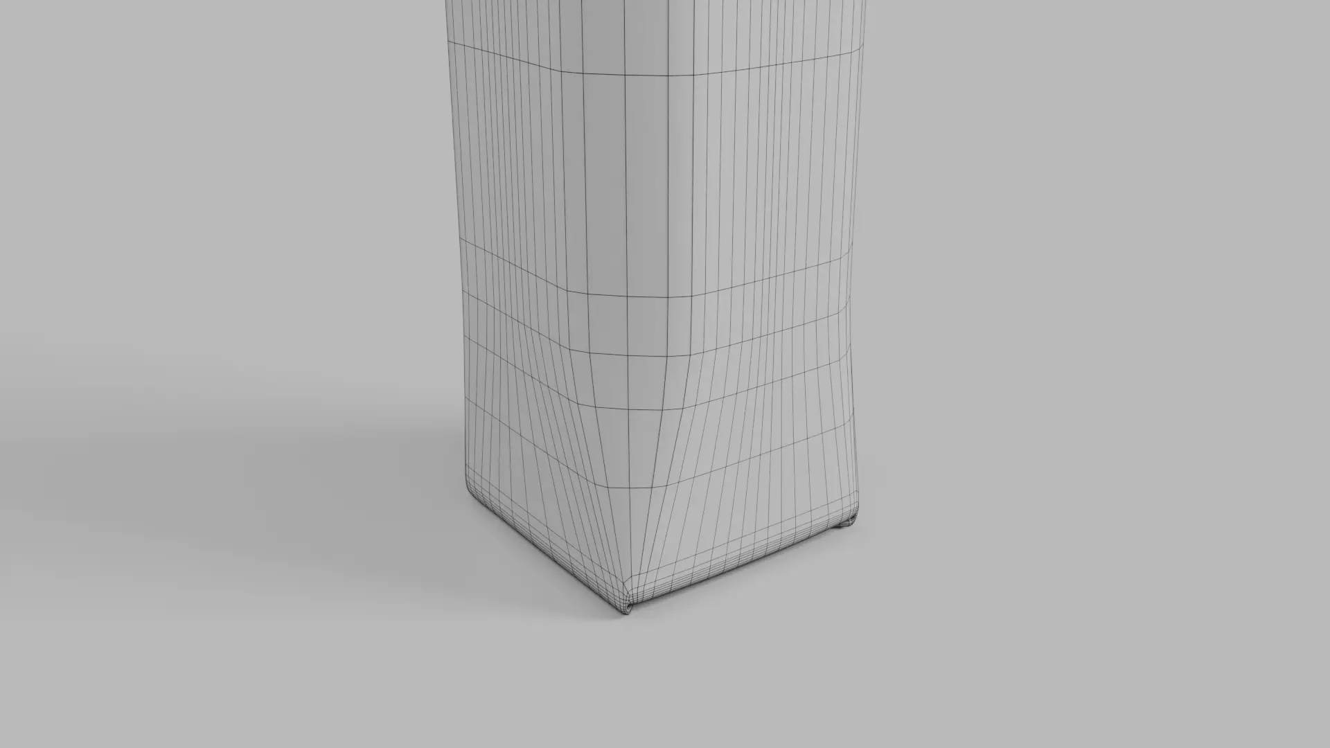 Beverage Carton 250 ml- Customizable Prism Drink Box 3D model_18
