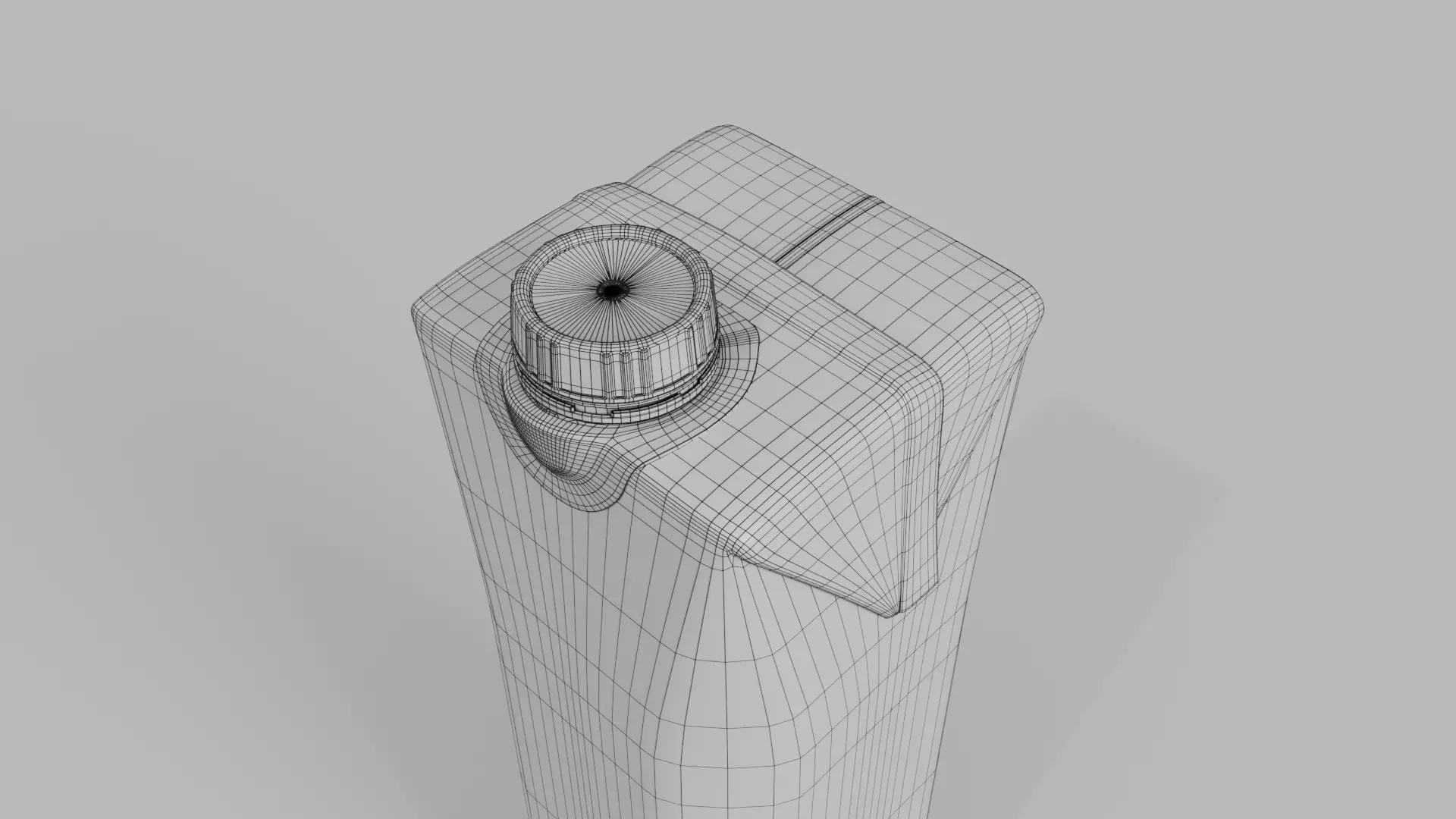 Beverage Carton 250 ml- Customizable Prism Drink Box 3D model_19