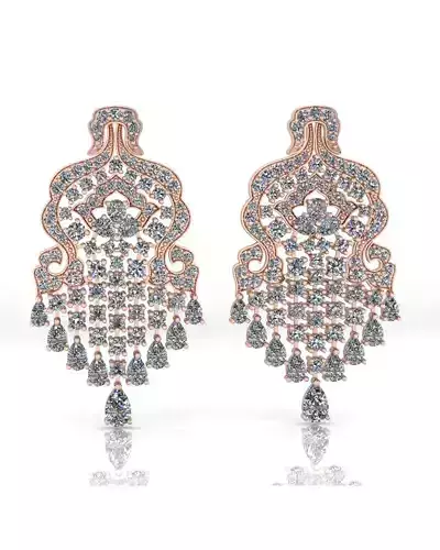 pear and round high earring jewelry 