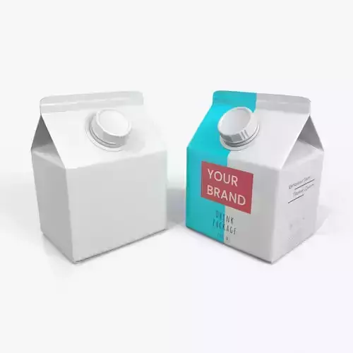 Beverage Carton 250 ml - Customizable Gable-Top Drink Box