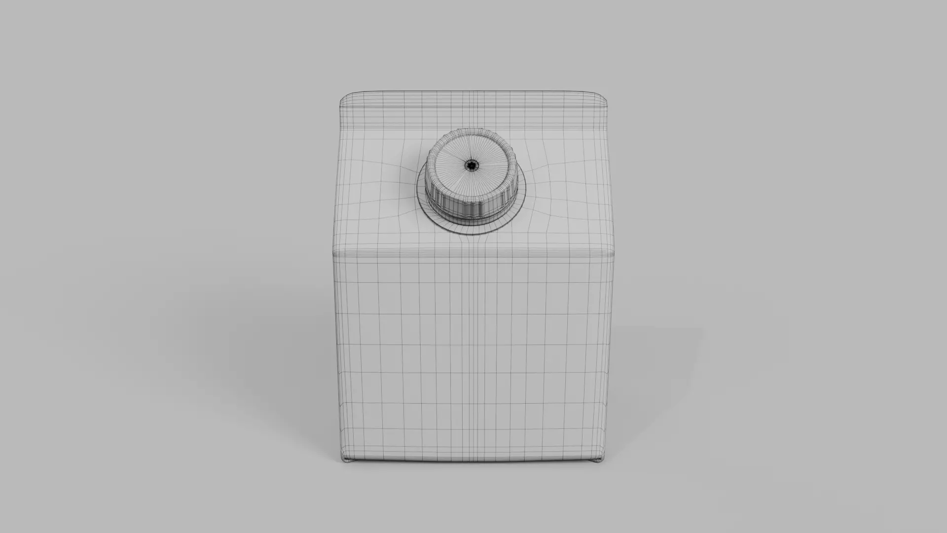 Beverage Carton 250 ml - Customizable Gable-Top Drink Box 3D model_15