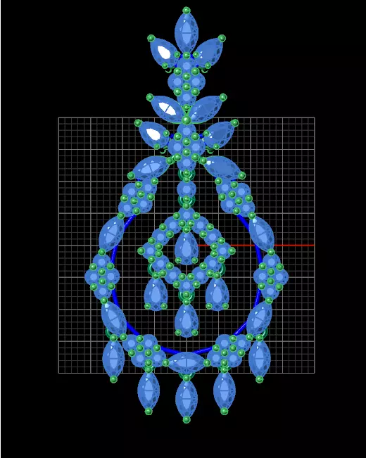 marquise and pear round jewelry pendant 3D print model_1