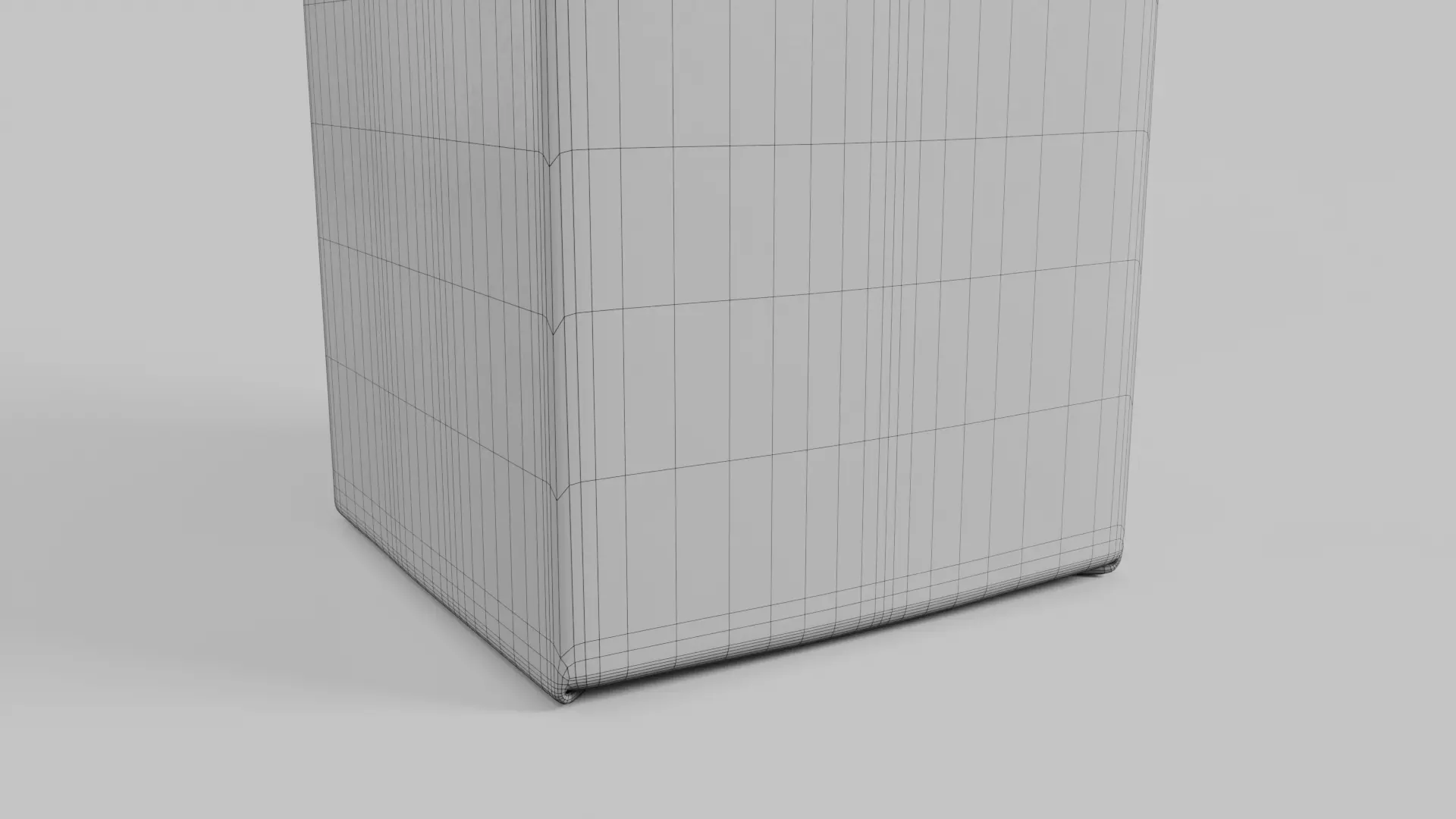 Beverage Carton 2000 ml - Customizable Gable-Top Drink Box 3D model_17