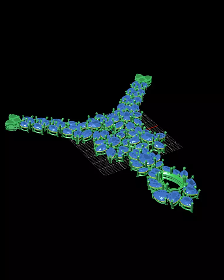 pear and round marquise jewelry ring 3D print model_2