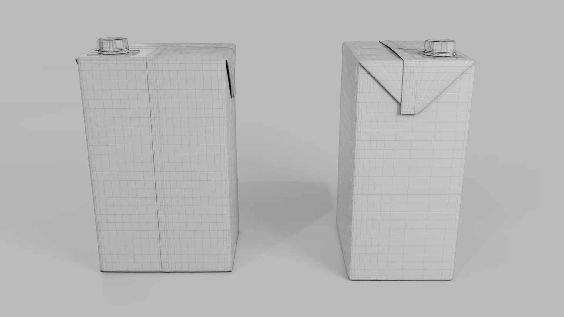 Beverage Carton 2000 ml - Customizable Drink Box 3D model_39