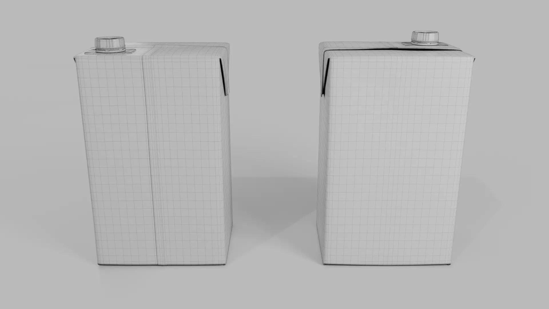 Beverage Carton 2000 ml - Customizable Drink Box 3D model_40