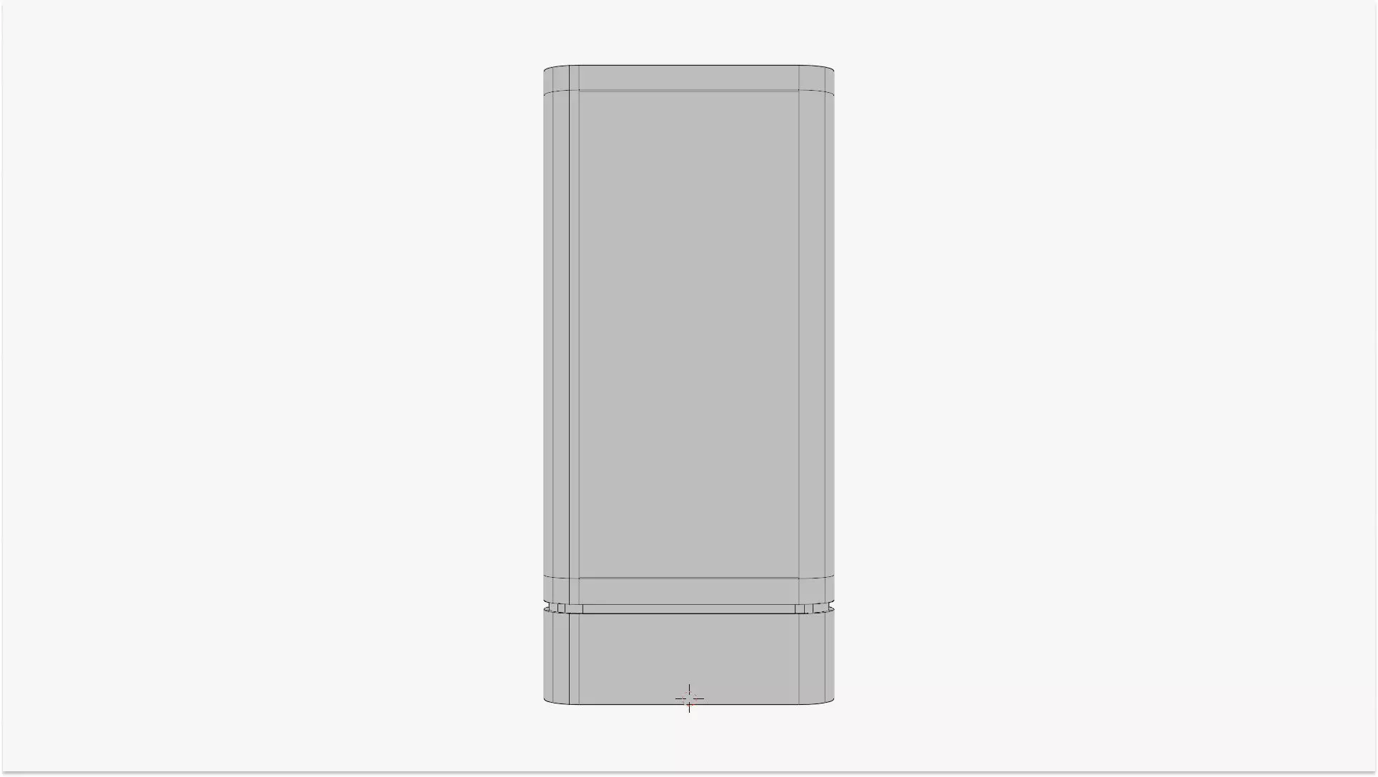 Poster Screen Stand - Geometry Only No Textures No Materials 3D model_6