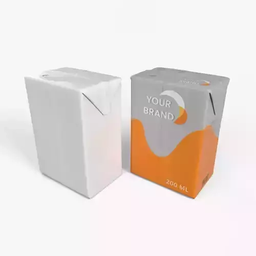 Beverage Carton 200 ml - Customizable Drink Box