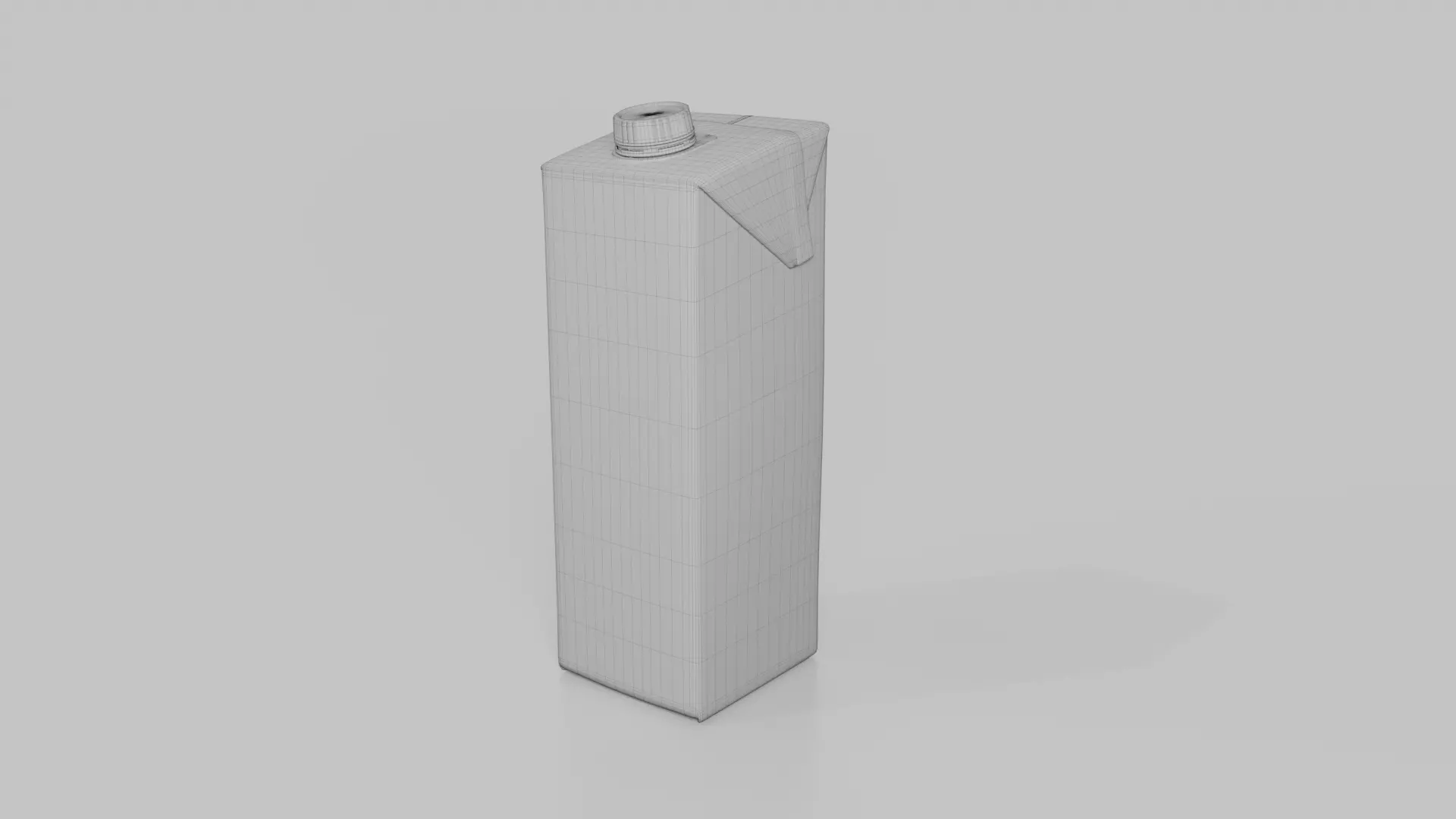 Beverage Carton 1L- Customizable Tilt-Edge Drink Box 3D model_12