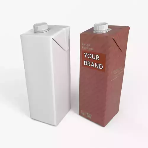 Beverage Carton 1L- Customizable Tilt-Edge Drink Box