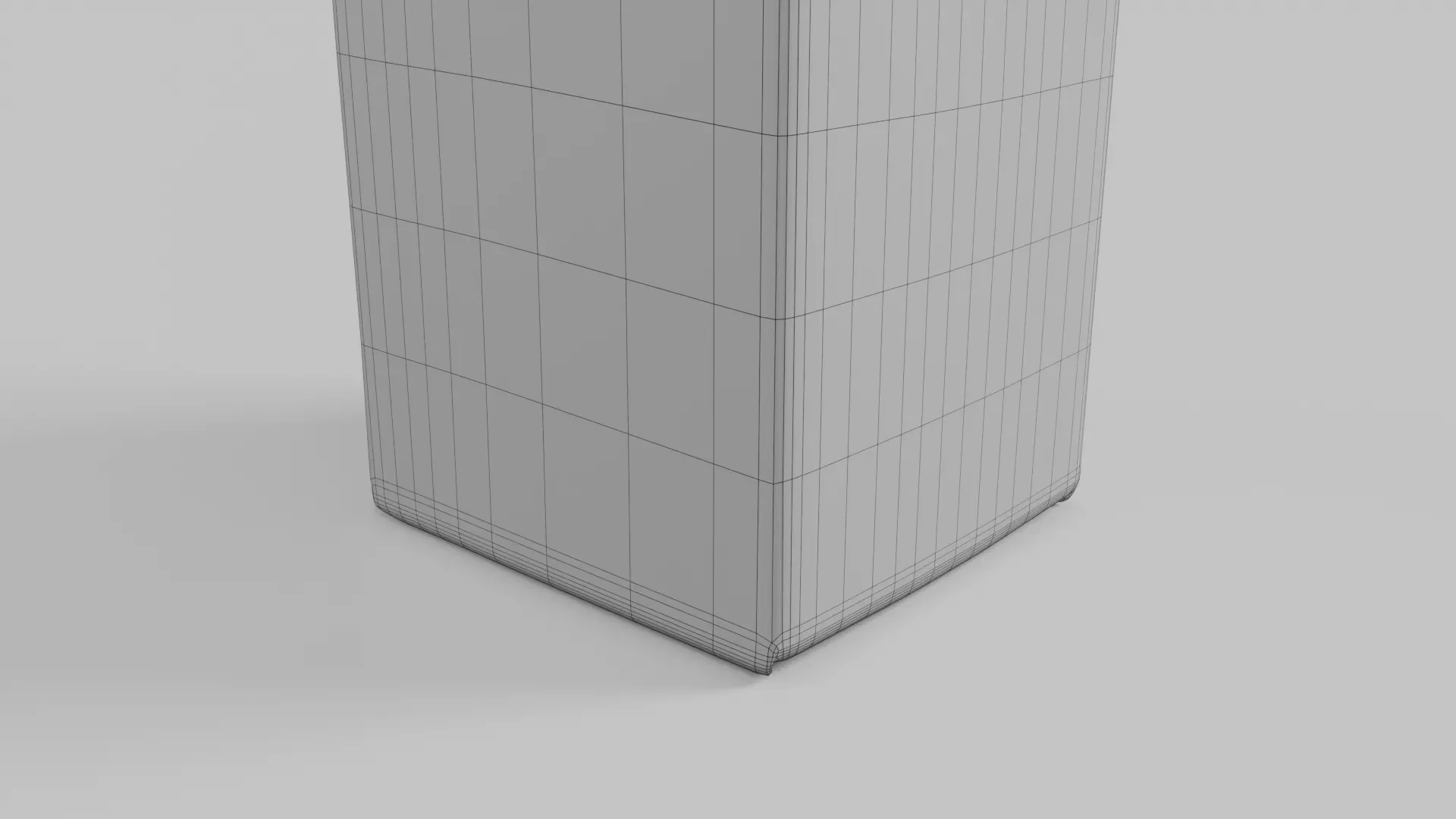 Beverage Carton 1L- Customizable Tilt-Edge Drink Box 3D model_14