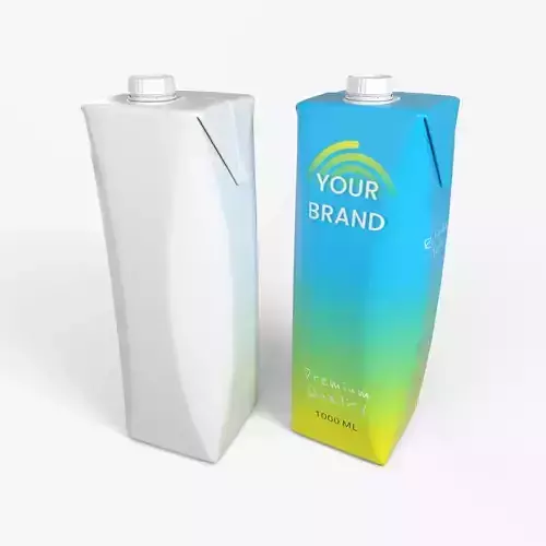 Beverage Carton 1L- Customizable Prism Drink Box