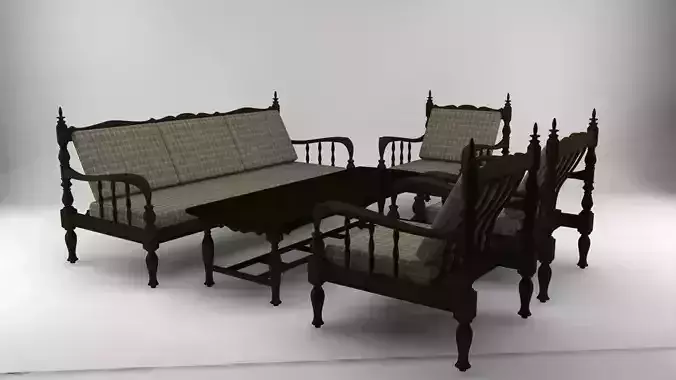 Old Javanese sofa set