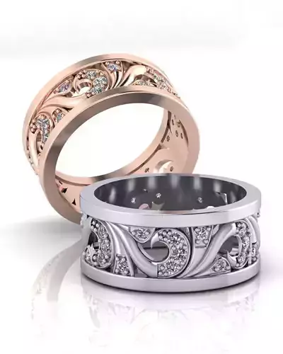 floral eternity jewelry ring
