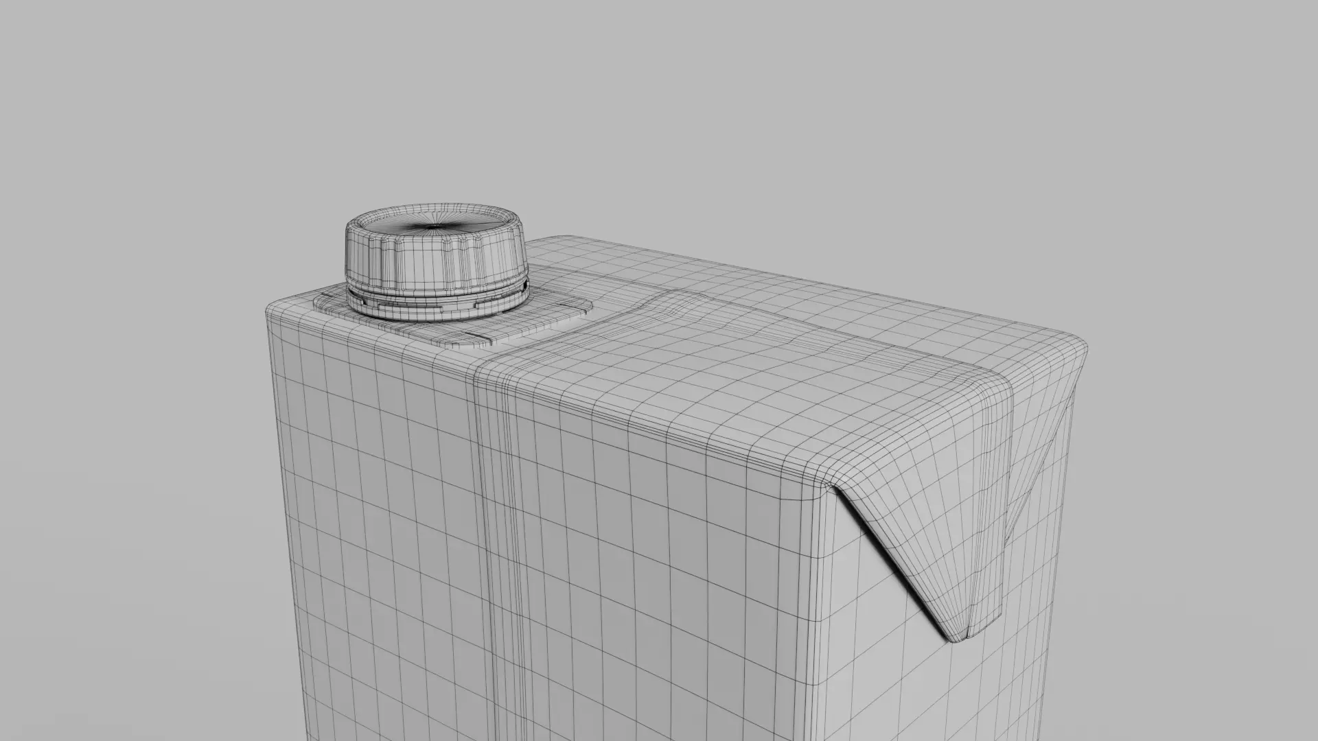 Beverage Carton 1000 ml - Customizable Drink Box 3D model_19