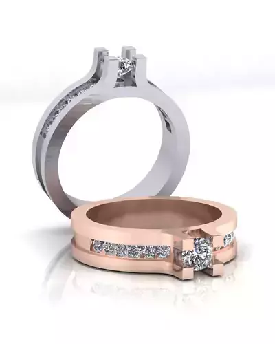 solitaire engagement jewelry ring