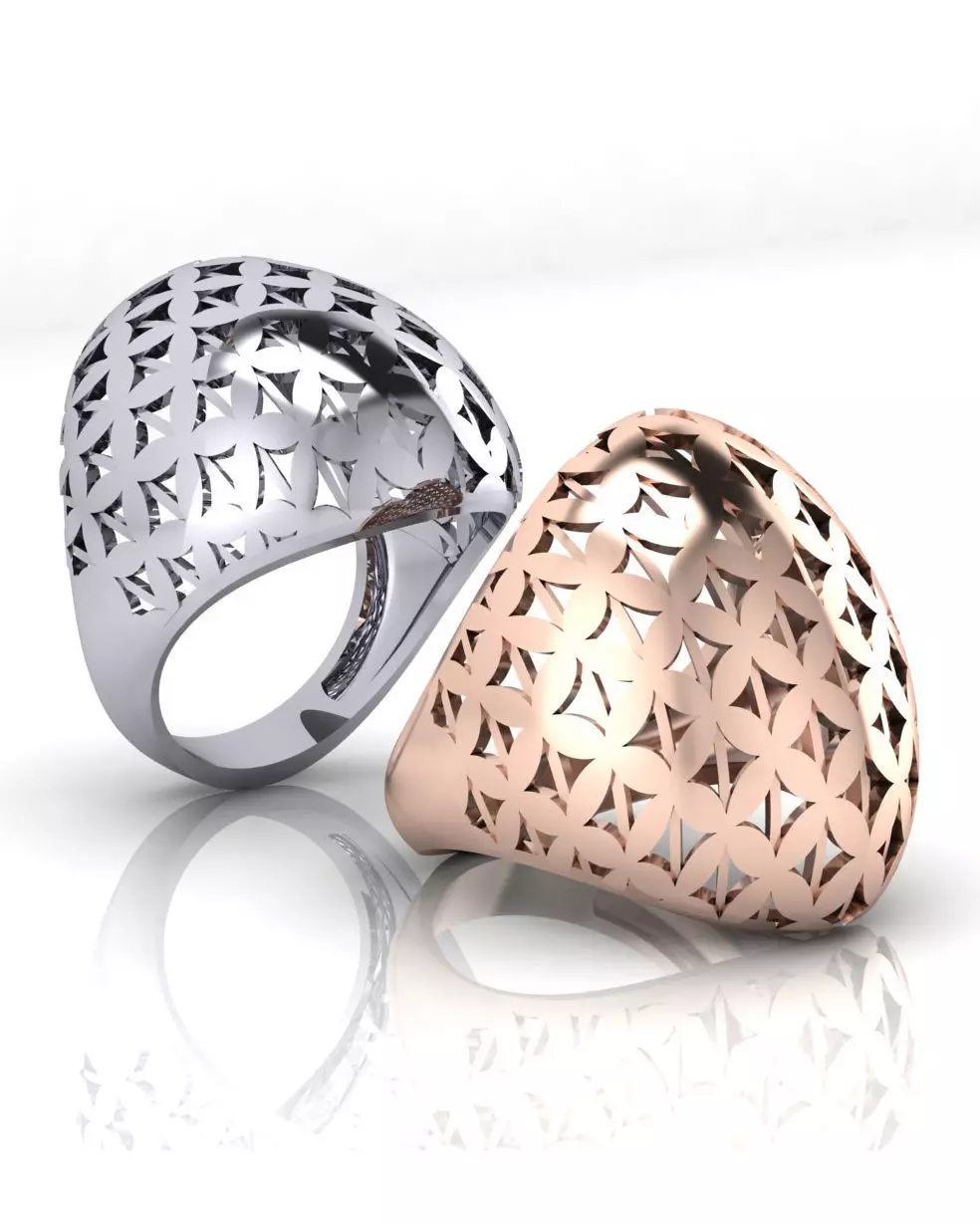 engrave fusion gold ring 3D print model