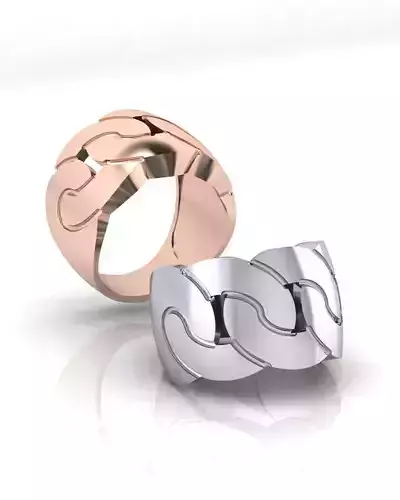 curb link gold ring