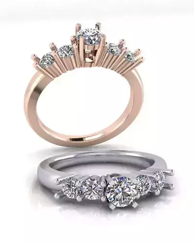 solitaire engagement jewelry ring