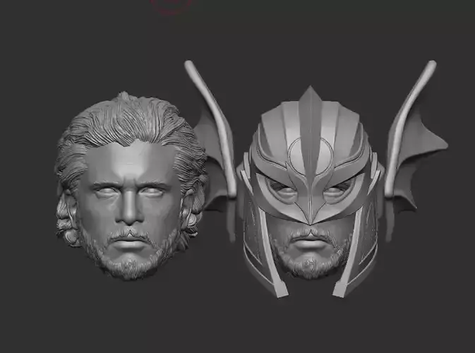 Black Knight Headsculpt for Action Figures