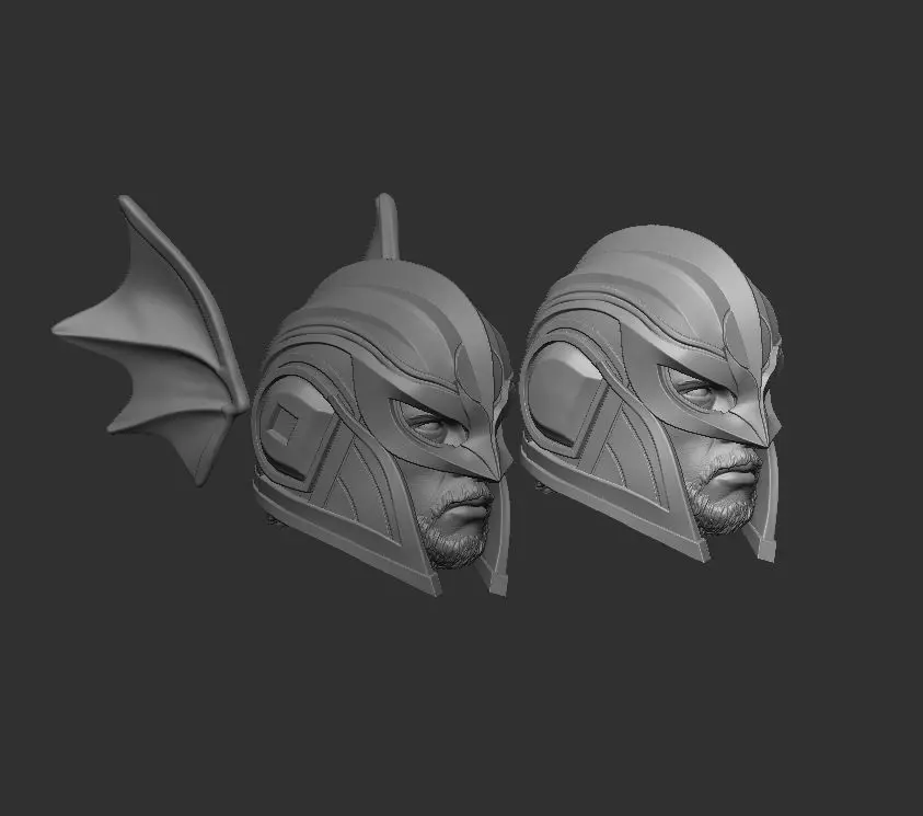 Black Knight Headsculpt for Action Figures 3D print model_5
