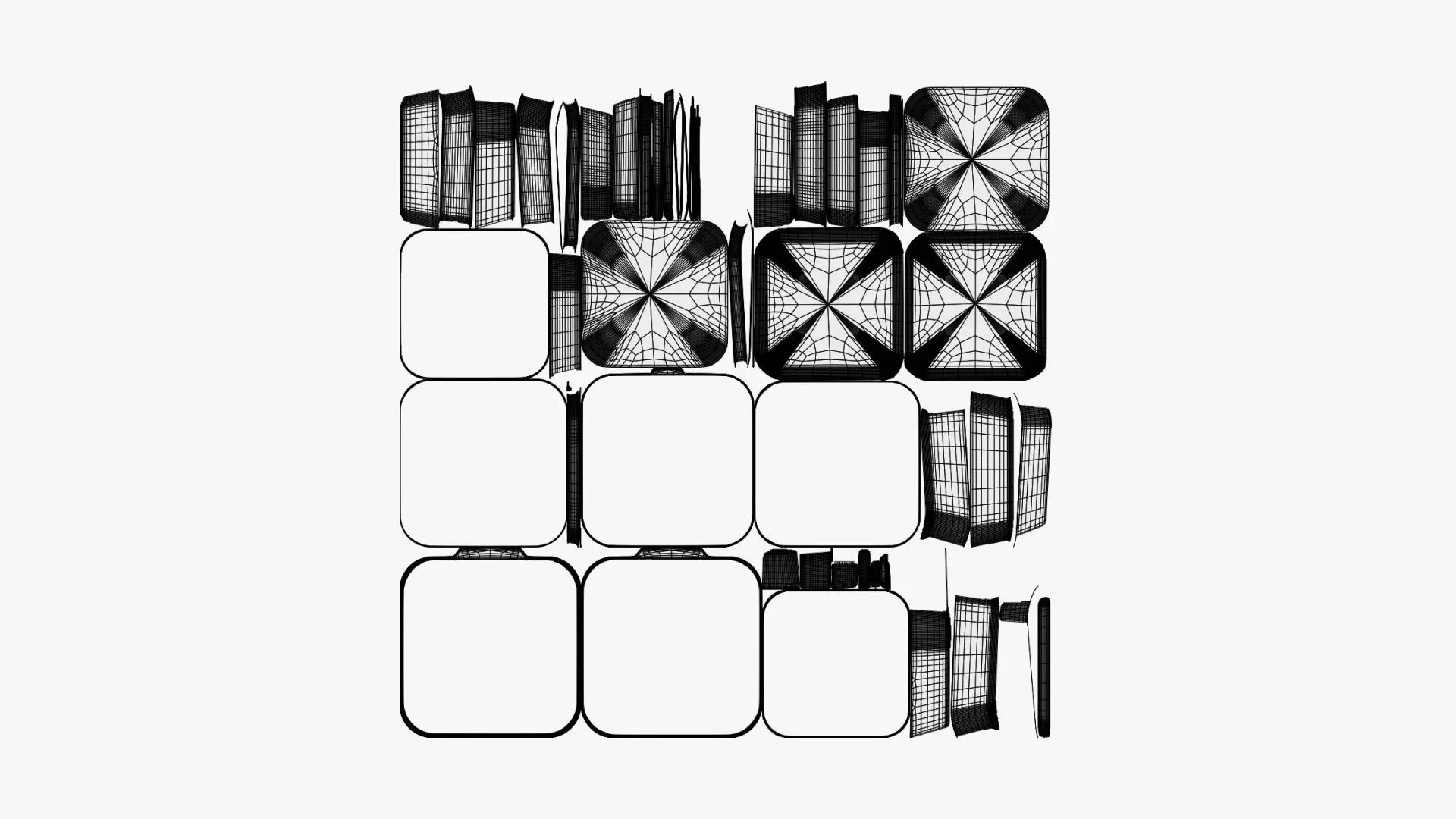Food Container - Geometry Only No Textures No Materials 3D model_7