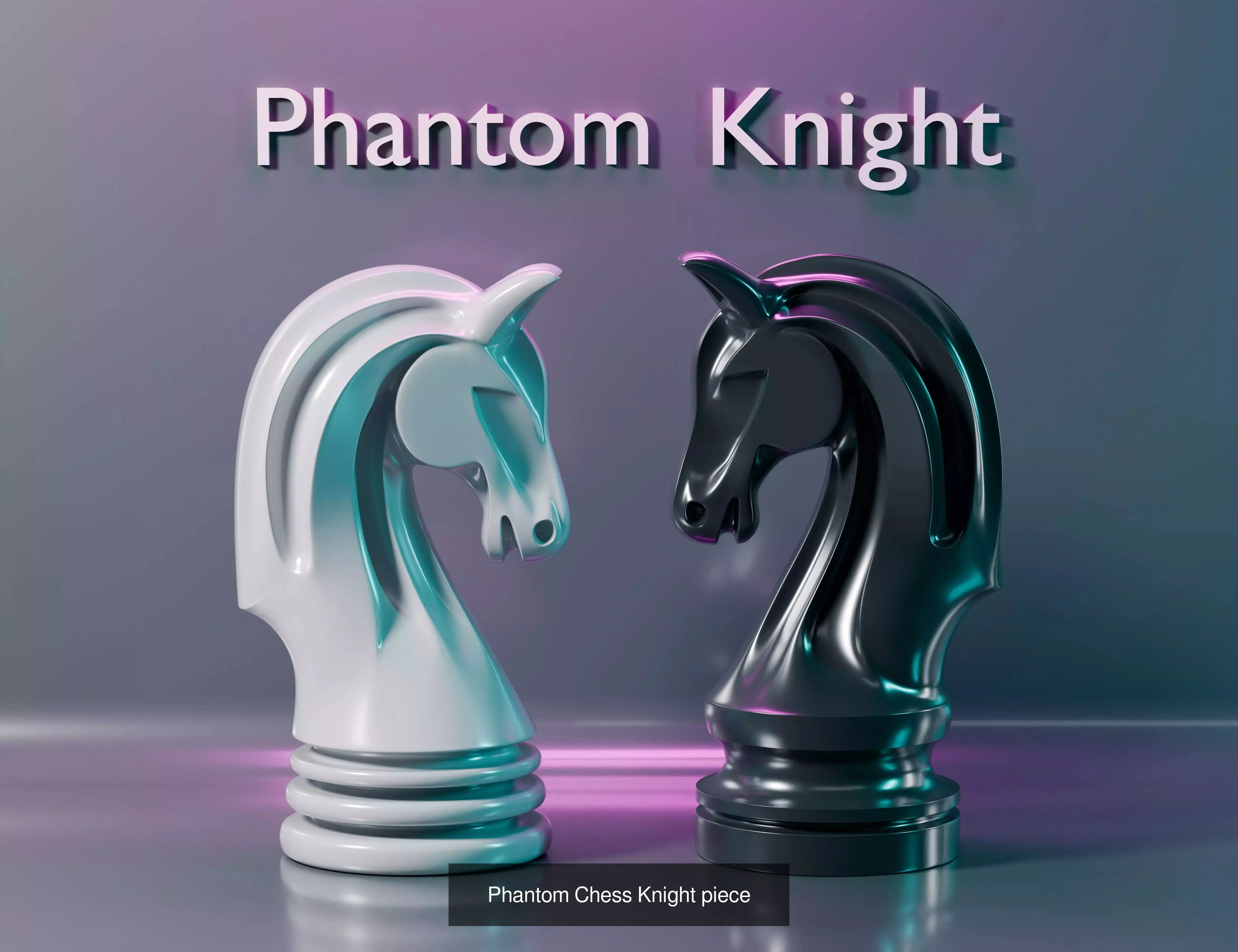 10 Knight Chess Pieces 3D Model Collection_2