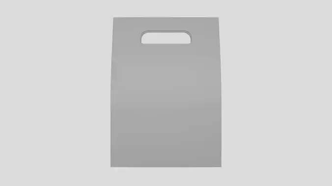 Paper Bag - Geometry Only No Textures No Materials