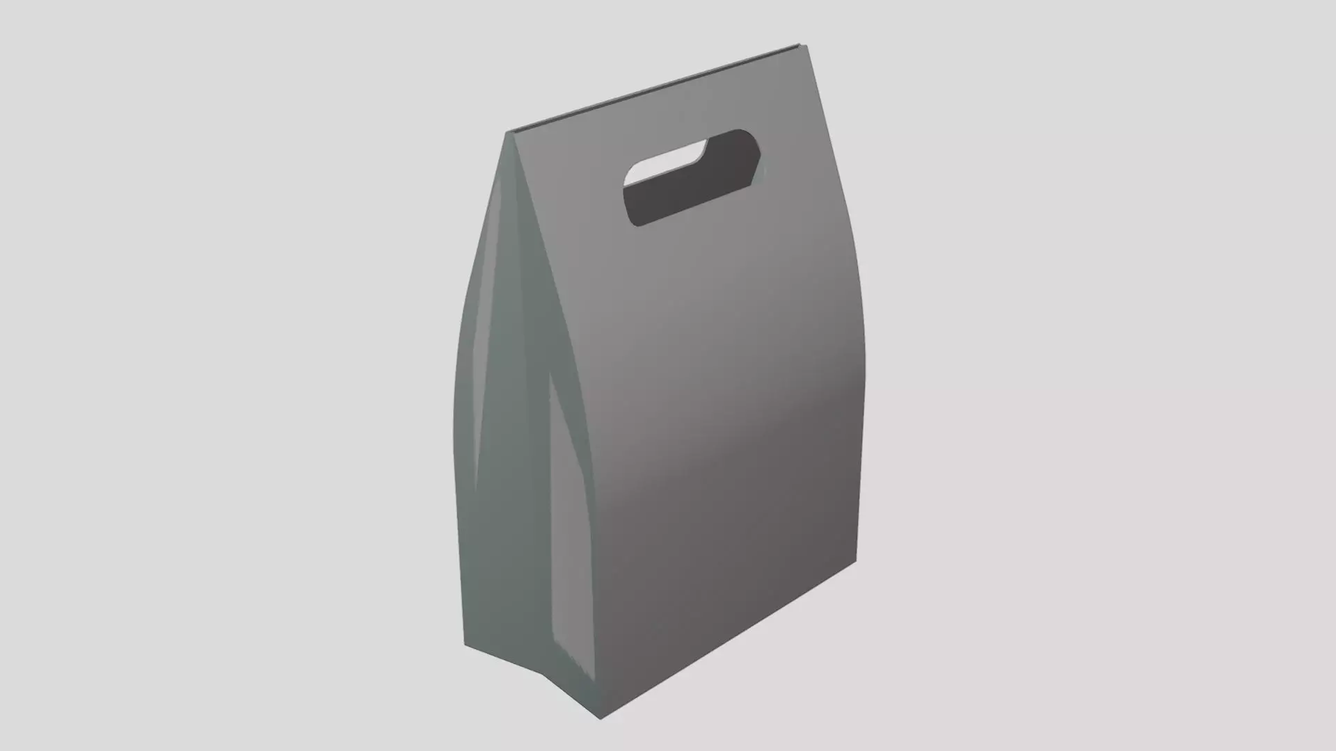 Paper Bag - Geometry Only No Textures No Materials 3D model_3