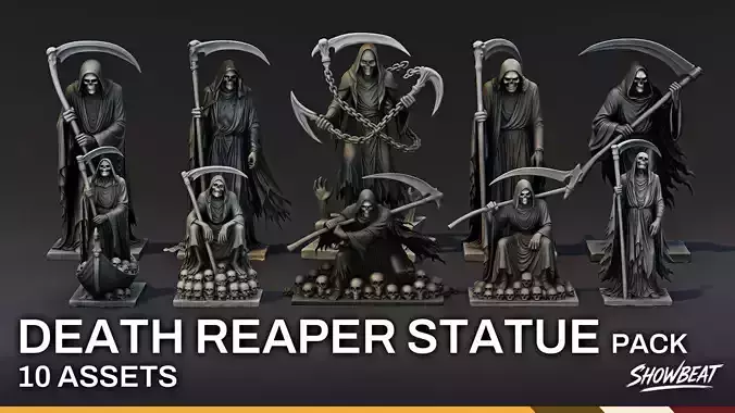 Death Reaper Statue Pack